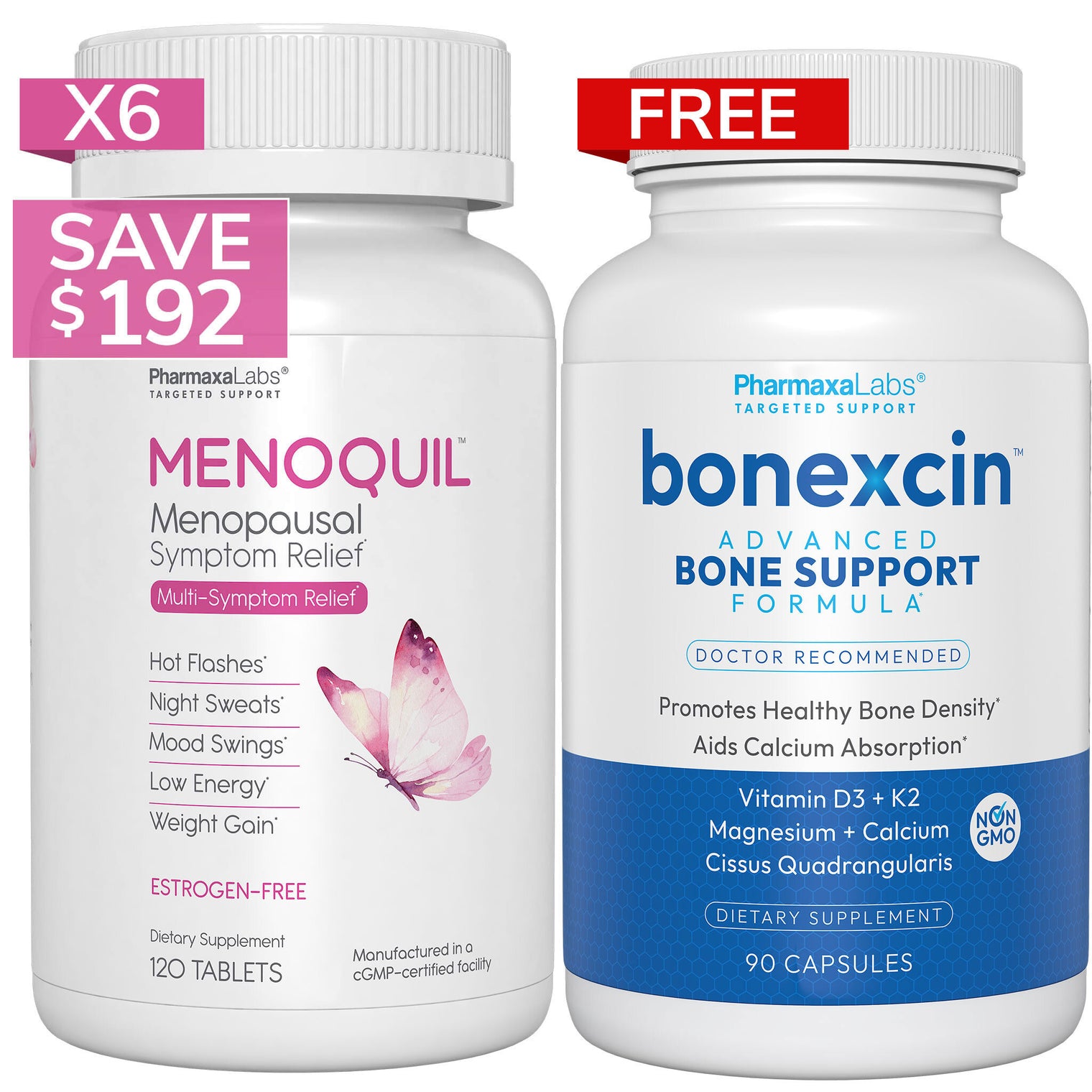 Menoquil Bottles - Menoquil